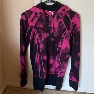 Lululemon Scuba like hoodie, 4 pink and black